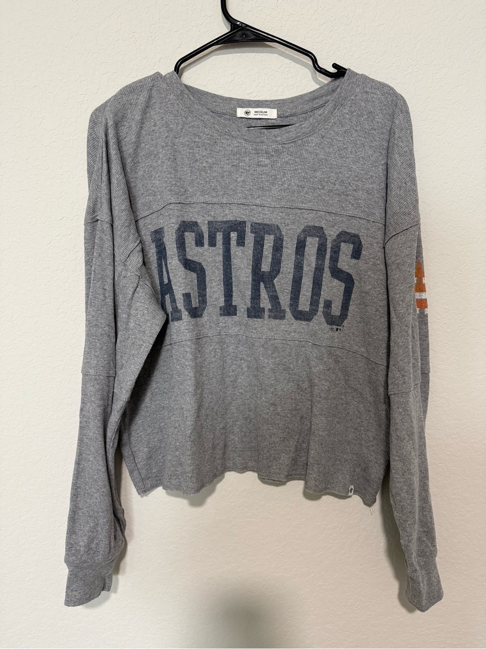 '47 Heather Gray Ribbed Crewneck Sweatshirt